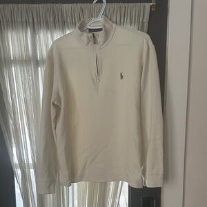Ralph Lauren Off-White Zip Up Sweater